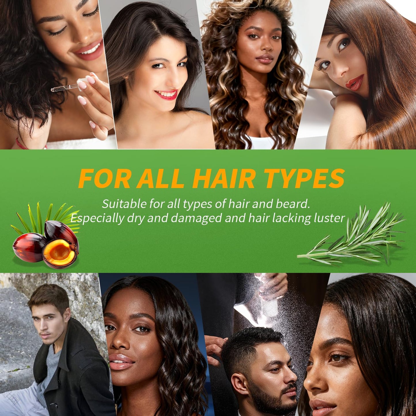 2 Pack Organic Batana Rosemary Oil for Hair Growth & Anti-Hair Loss, 2PCS 1 fl oz Natural DHT Blocker Scalp Treatment for Thinning Hair, Nourishing Dry Scalp & Strengthening Follicles