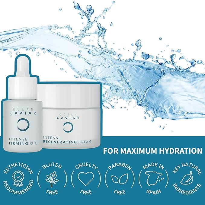 Noche Y Dia Firming and Hydrating Ocean Caviar Bundle - Caviar Firming Oil & Caviar Face Cream