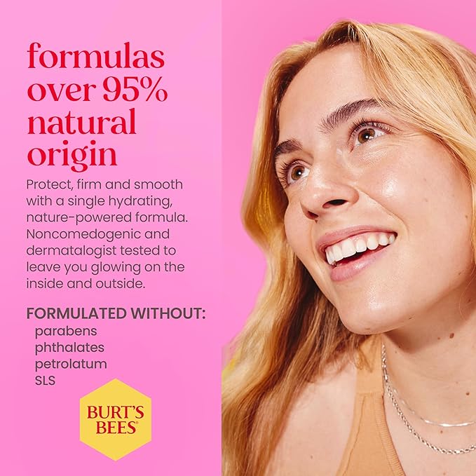 Burt's Bees Renewal SPF 30 Firming Day Face Lotion With Bakuchiol, Sunscreen Face Lotion With Natural Retinol Alternative, 98 Percent Natural Origin Skin Care, 1.8 oz. Tube