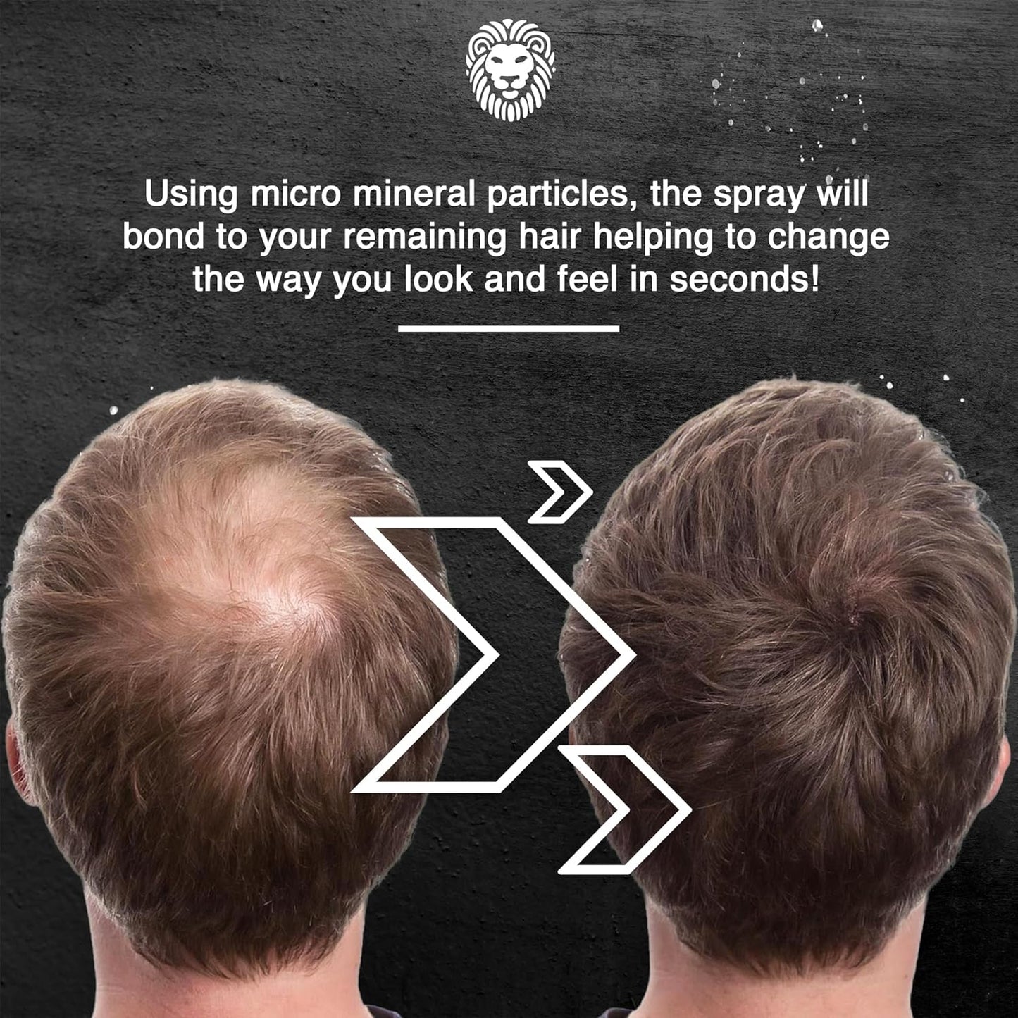 Mane Hair Thickening Spray & Root Touch Up, Seal & Control Combo Pack, Instantly Thicker Hair for Men & Women, Fill in Hairlines and Hide Thinning and Fine Patches - Hazel, 12 Colors (6.76 oz)