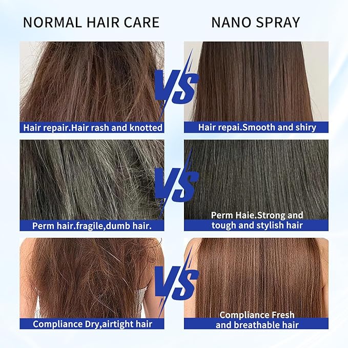 Portable Nano Steam Gun Hair Care Sprayer Hot Dyeing Care Red&Blue Micro Mist Machine Spray Gun Facial Steamer