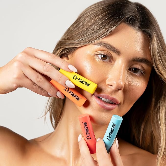 Mango Lip Balm Set - Hydrating Lip Balm Moisturizer with Aloe Vera for Deep Nourishment - Castor Oil Enriched - 3 pc