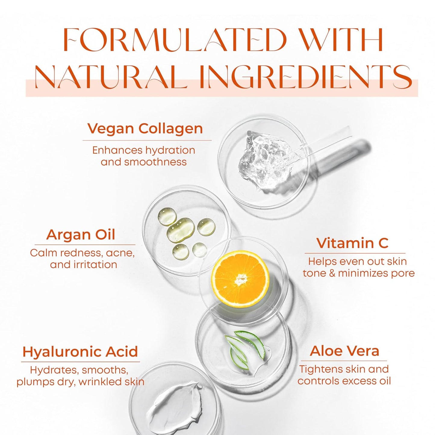 Vitamin C Serum - Dermatologist Tested, Anti-Aging & Dark Spot Remover - Brightening, Clean Beauty, Cruelty-Free, Korean Skincare for Glass Skin, All Skin Types - 1.69 Fl. oz