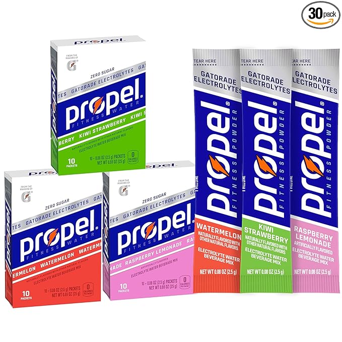 Propel Powder Packets, Kiwi Strawberry Variety Pack (Pack of 30)