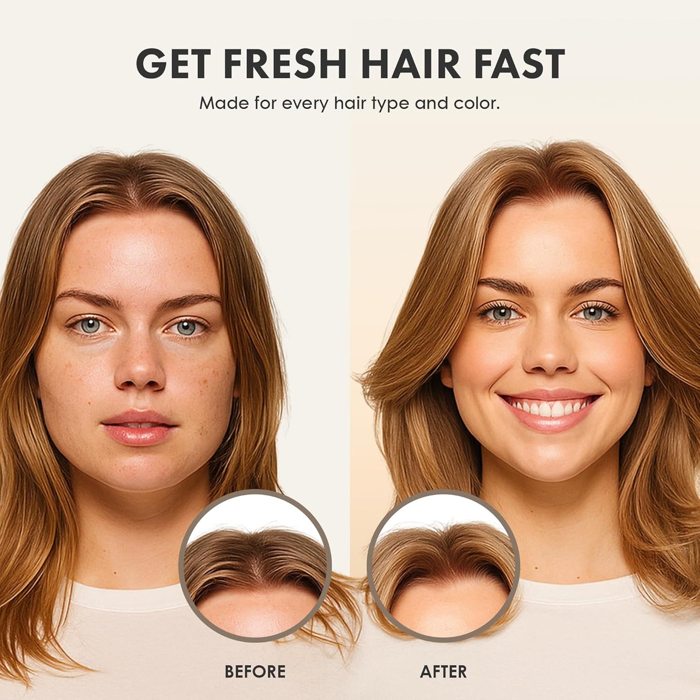 Non-aerosol Dry Shampoo Powder for Dark, Blonde and Oily Hair, All Natural Shampoo Body Powder for Women and Men, Paraben & Talc free No White Cast Synthetic Fragrance, Rose Musk - 4oz