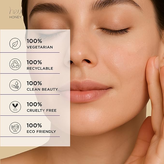 Hey Honey Skincare Good Night Moisturizer For Face Royal Honey Facial Replenisher with Coenzyme Q10 | A Lavish Night Time Repair Designed To Improve Moisture Retention | 1 Oz