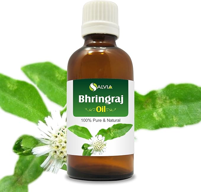 ﻿Salvia Bhringraj Oil (Eclipta alba) 100% Pure & Natural - Undiluted Uncut Cold Pressed Premium Oil Use for Aromatherapy, Skin Care & Hair - Therapeutic Grade (15ml (0.50 Fl Oz))