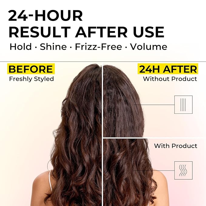 Styling & Curl Defining Oil Serum | 24-Hour Touchable Hold Hair Oil for Natural & Styled Curly Hair l Heat Thermal Protection, Creates Smooth, Shiny, Lightweight Hair