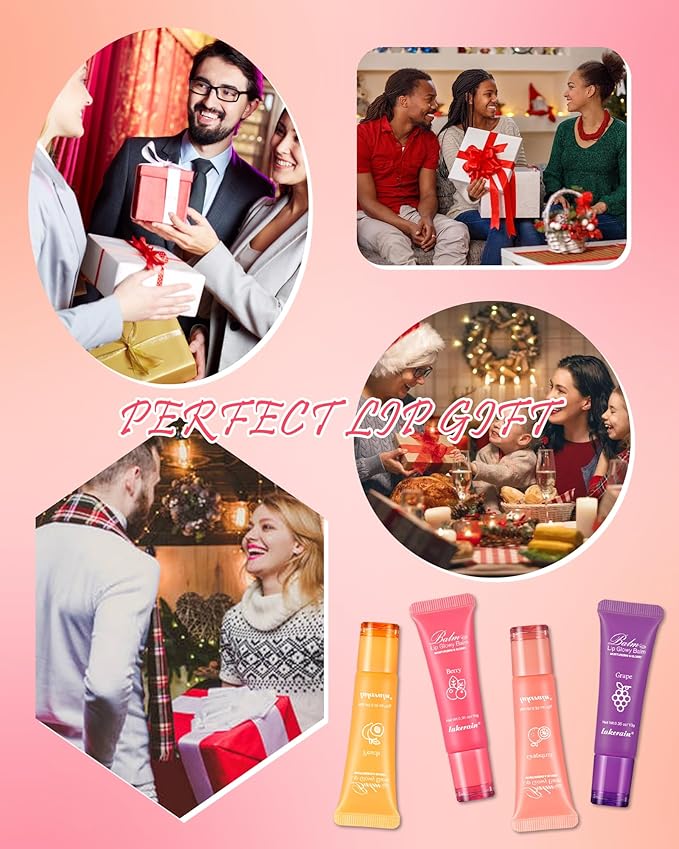 Lip Glowy Balm,Hydrating Nourishing Repair Sleeping Lip Mask,Shine Glossy Finish Lip Moisturizer,Smooth Cracked Chapped Dry Lip,Lip Care Therapy Treatment,Women's Day Makeup Gift for Women-1#Peach