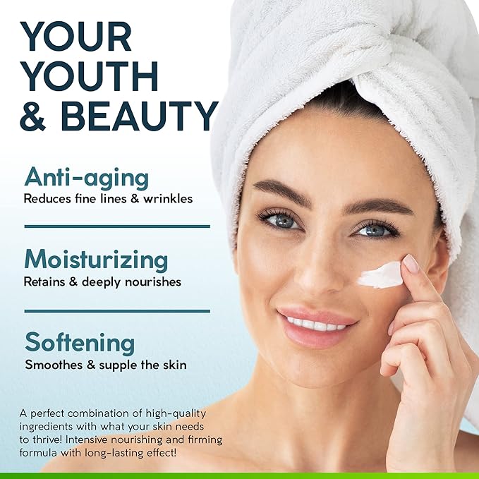 Collagen and Retinol Cream & 35% Glycolic Acid Pads - Face Moisturizer - Night & Day Cream - Anti Aging & Anti Wrinkle Lotion - Exfoliating Facial Peel Wipes - 60 Double-Side Pads