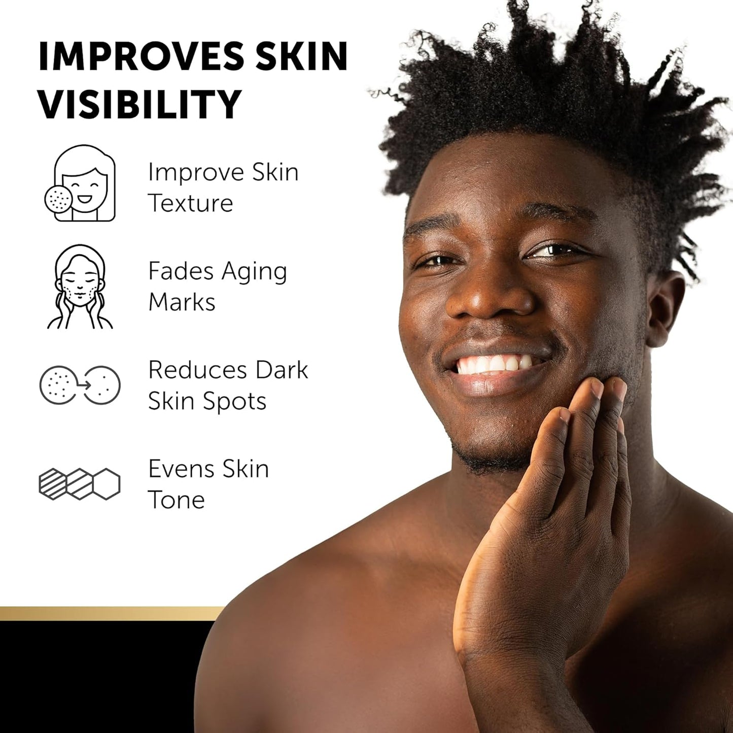 VALITIC 4 Pack Kojic Acid Vitamin C & Retinol Soap Bars for Dark Spot Bundle with 2 Black Exfoliating Gloves for Body Scrubs