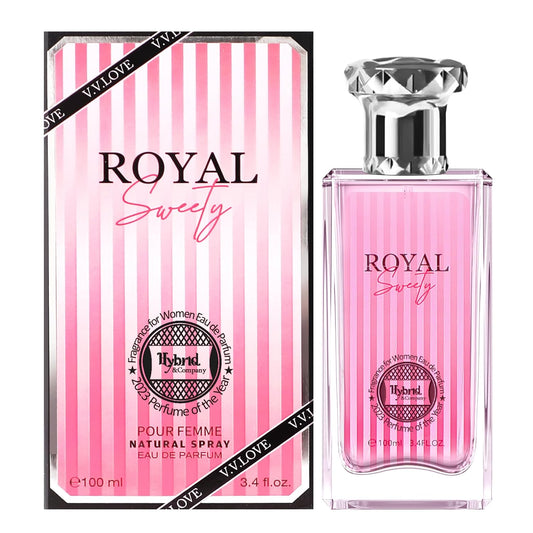 Hybrid & Company Royal Sweety Pour Femme Eau De Parfum Natural Spray Vaporisateur,3.4FL.OZ
