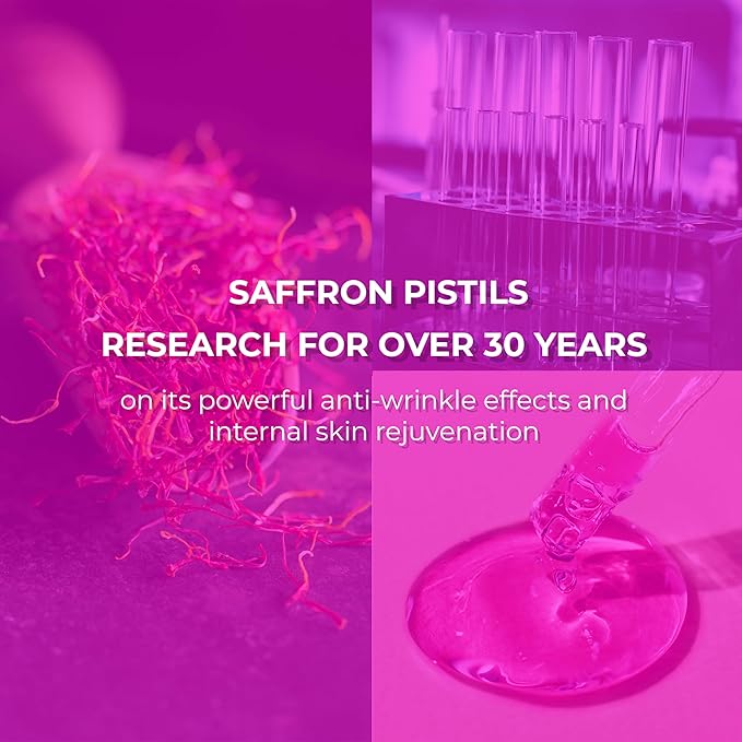 ABERA Saffron Serum For Melasma Treatment, Renewing for Face, Anti-Aging Treatment for Fine Lines & Wrinkles, High Potency Saffron Extract, Hydrating Serum, Dark Spot Remover (2 BOXES)