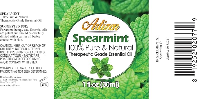 Artizen 30ml Oils - Spearmint Essential Oil - 1 Fluid Ounce