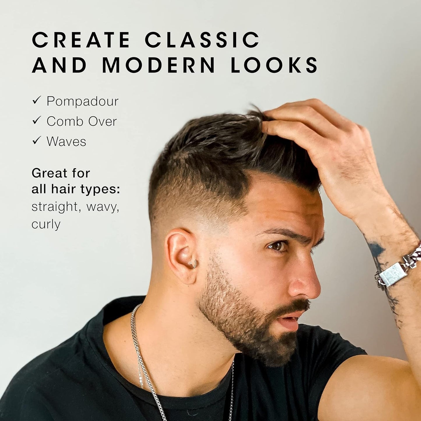 Pacinos Pomade - Flexible Hold, Frizz Control - High Shine Pomade for All Hair Types - 4oz