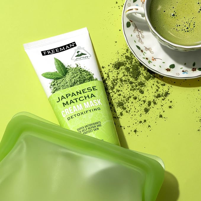 Freeman Exotic Blends Detoxifying Japanese Matcha Cream Facial Mask, 6 fl.oz./ 175 mL Tube