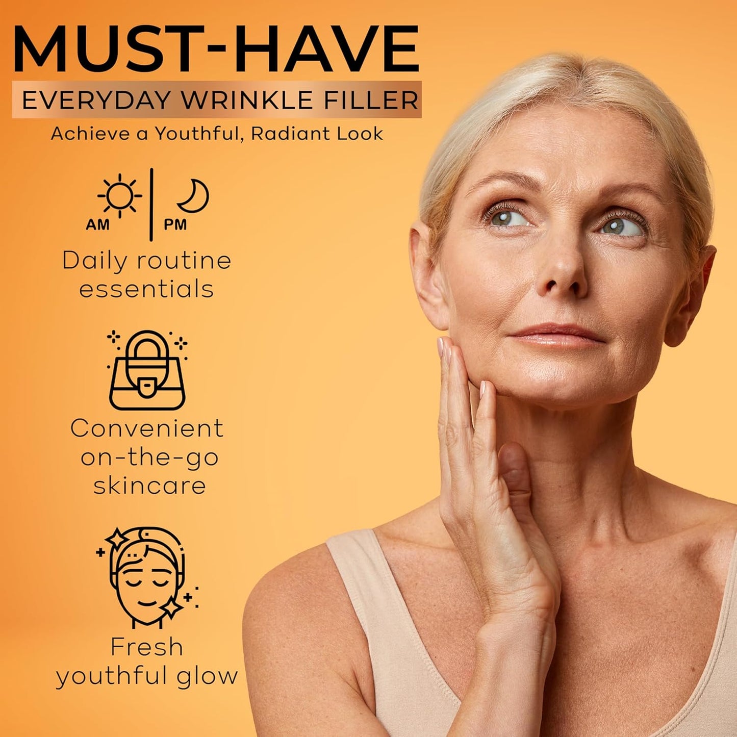 Deep Wrinkle Filler for Face – Collagen-Infused Cream with Birch Tree Sap, Jojoba & Avocado – Targets Fine Lines & Wrinkles – Suitable for All Skin Types – 1.3 fl oz