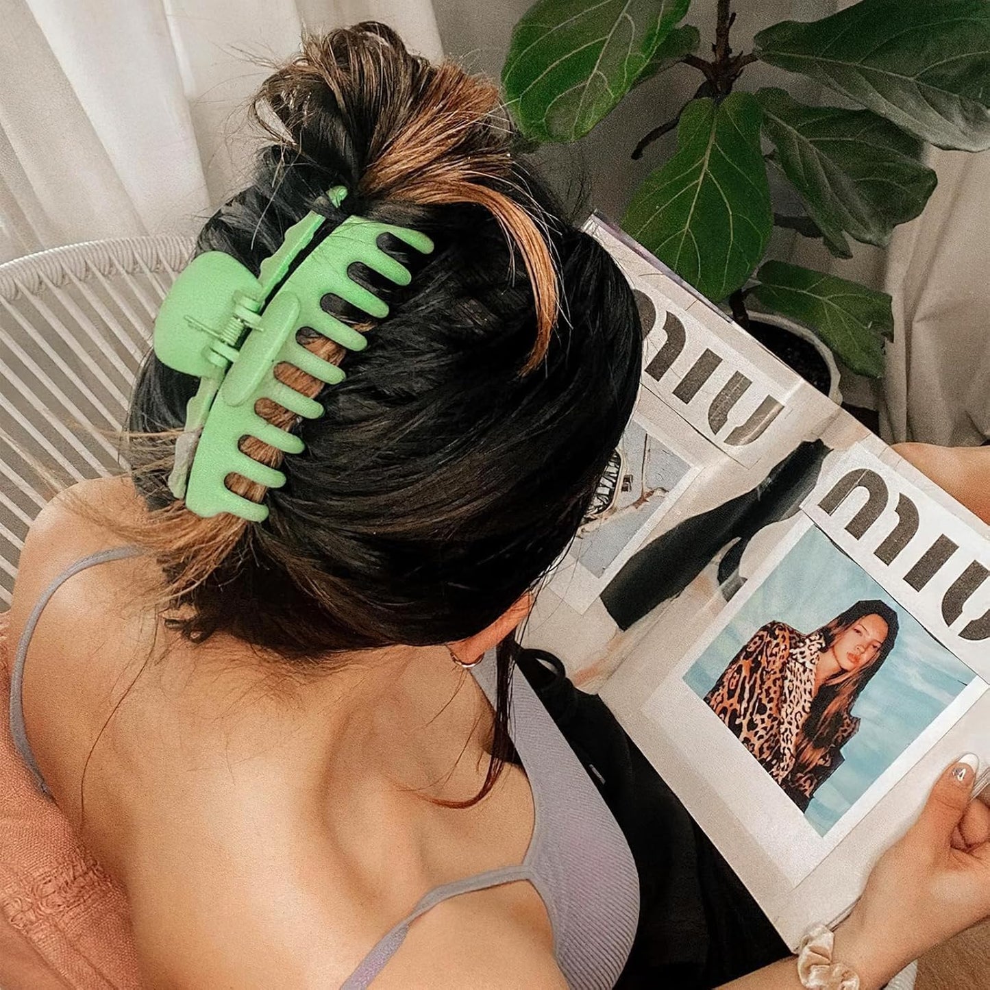 Big Flower Claw Clips - 3PCS Strong Hold Cute Clips for Women/Girls, Non-Slip for Thin & Thick Hair, Colorful Styling Accessories & Birthday Gifts (G-gorgeous)