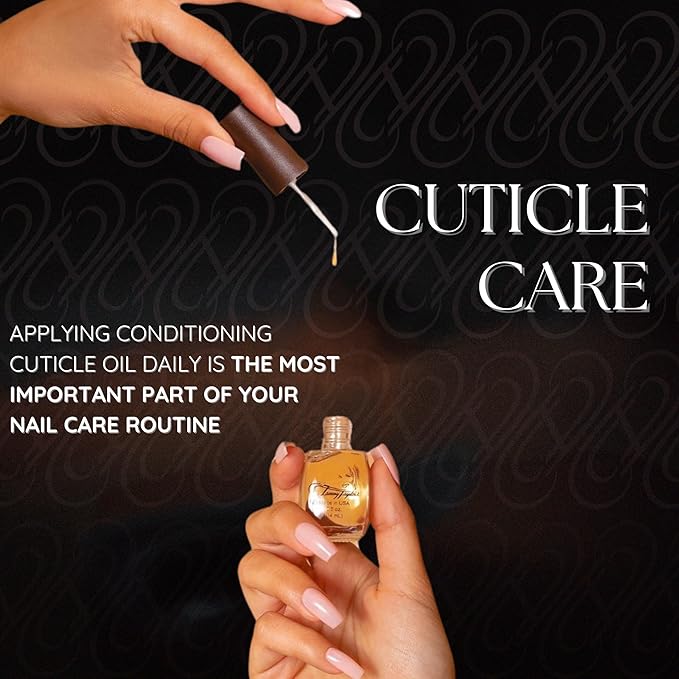 Tammy Taylor Hydrating Nail Cuticle Oil w/Cuticle Cream | Peach Cuticle Softener w/Vitamin E, Jojoba Oil, Natural Ingredients & USA Made Professional Nail Growth Oil for Growth and Strength .25 oz