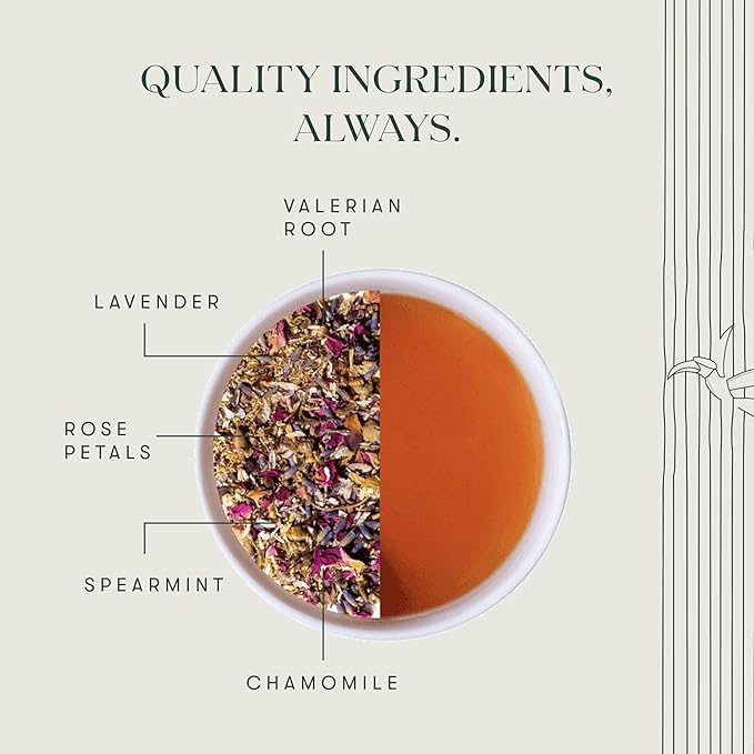 Luxmi Estates - Valerian Dream - Organic Valerian Root Tea for Sleep - 50 Tea Bags | with Valerian Root, Chamomile & Lavender | Perfect Wellness Sleep Tea