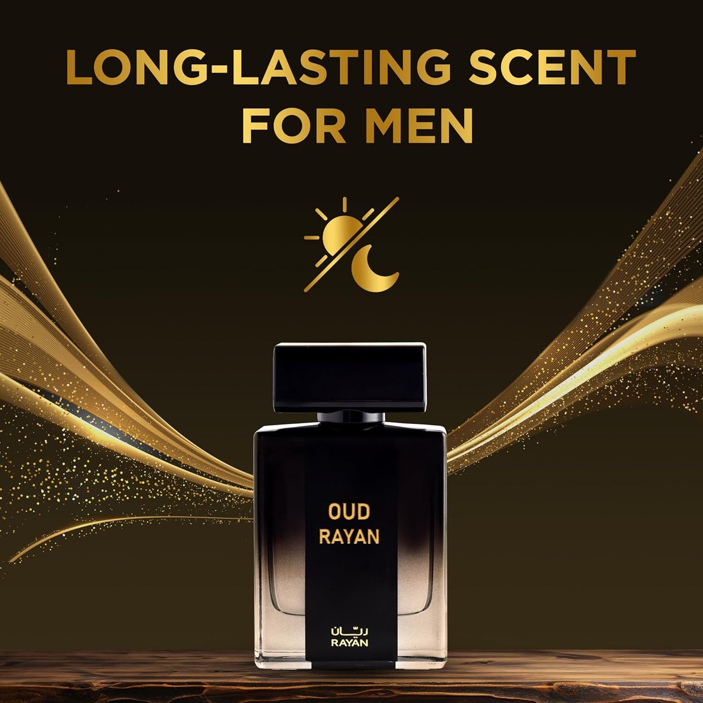 Modern Oud Perfume for Men - Arabian Eau De Parfum, 100mL (3.34 Fl oz) Perfumes Arabes Para Hombres, Long Lasting Perfume with Oud, Sandalwood, Cardamom, Amber & Lavender, Ideal Gift for Him