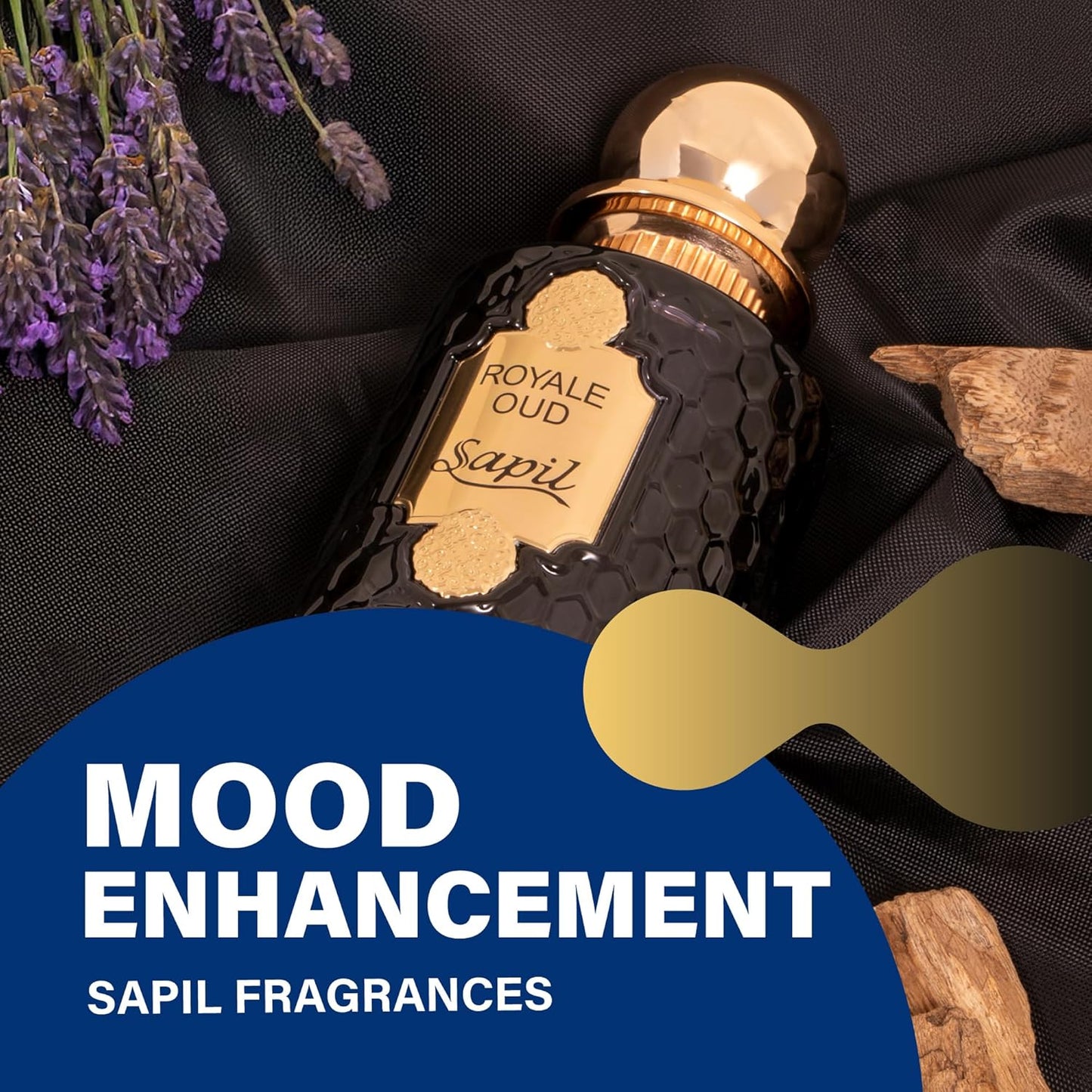 Sapil Royale Oud Unisex Eau De Parfum – Saffron, Nutmeg & Patchouli Musk Blend – Long-Lasting Luxury Arabic Oud Perfume for Men & Women – Premium Dubai Fragrance – 3.38 oz