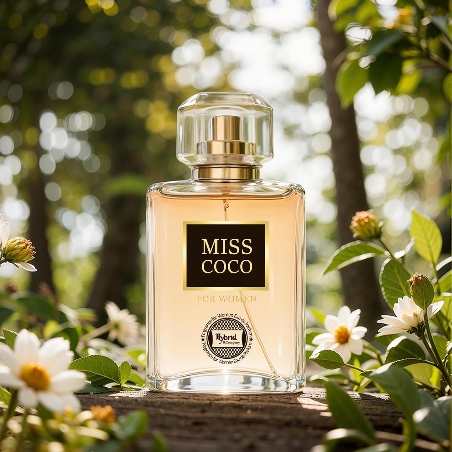 Hybrid & Company Miss Coco Fragrance for Women Eau De Parfum Natural Spray Sensual Scent, 3.4 Fl Oz