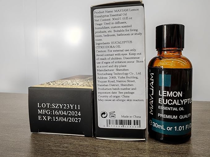 Lemon Eucalyptus Essential Oil 30ML - 1.01FL.OZ Pure Lemon Eucalyptus Oil for Soap Candle Making - Essential Oils for Diffusers for Home