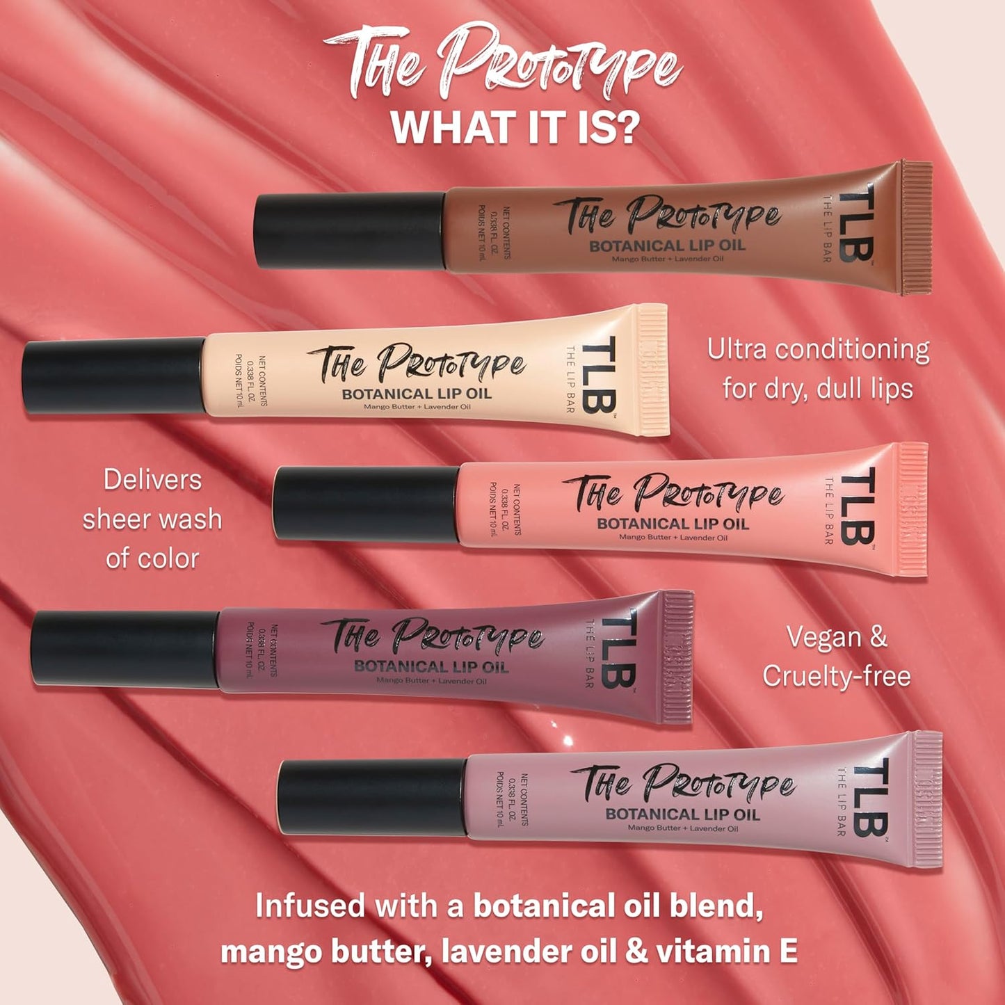 The Prototype Botanical Lip Oil- Crowd Pleaser