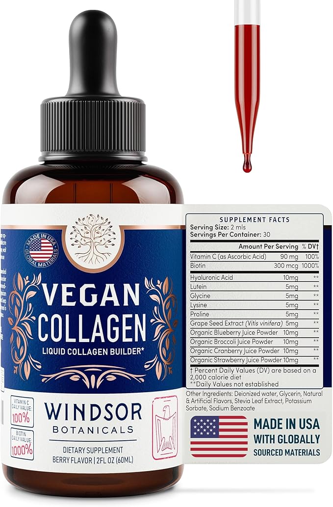Vegan Collagen Builder Liquid Supplement 60ml, 30 30 Day