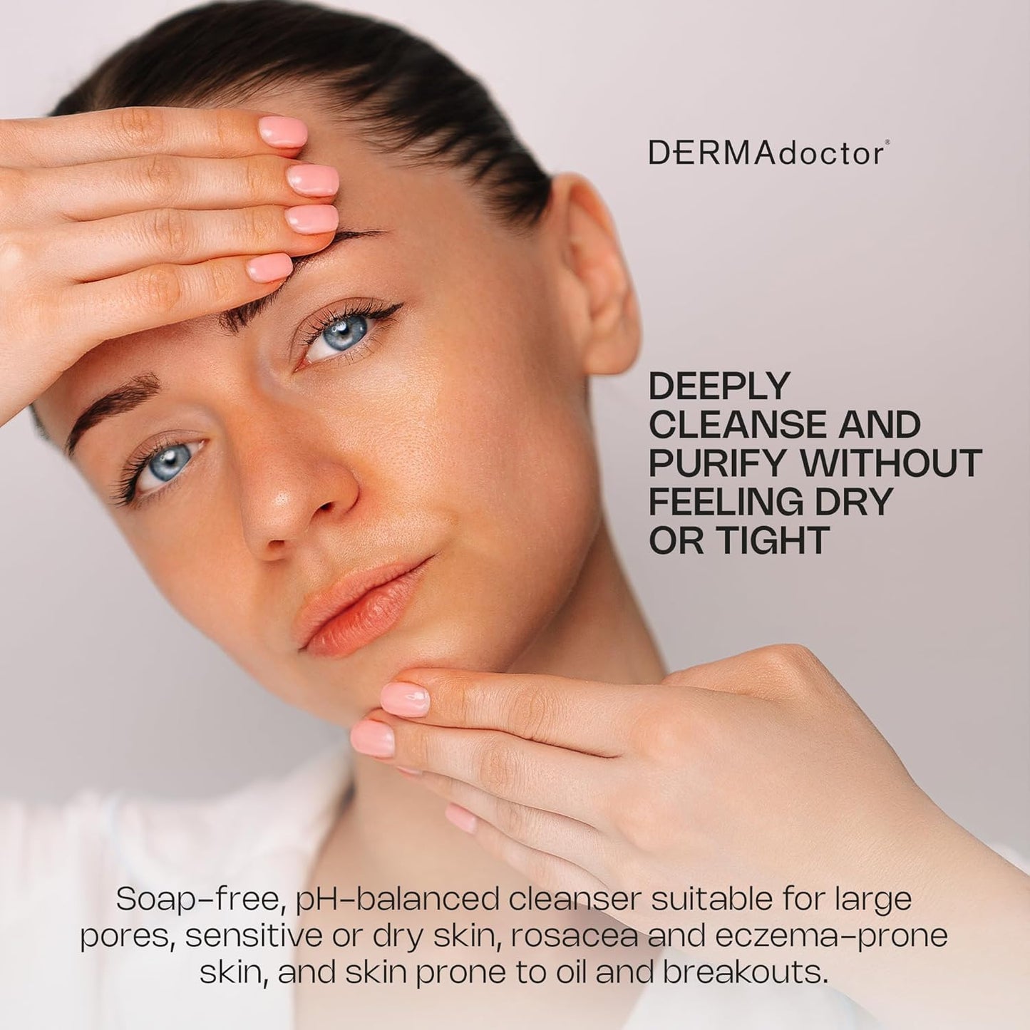 DERMAdoctor Jojoba Oil for Face Wash – Gentle Face Cleansing oil Makeup Remover for Sensitive Skin – Unscented Dermatologist Tested Hydrating Cleanser with Jojoba & Hibiscus Extract, 6.67 fl oz