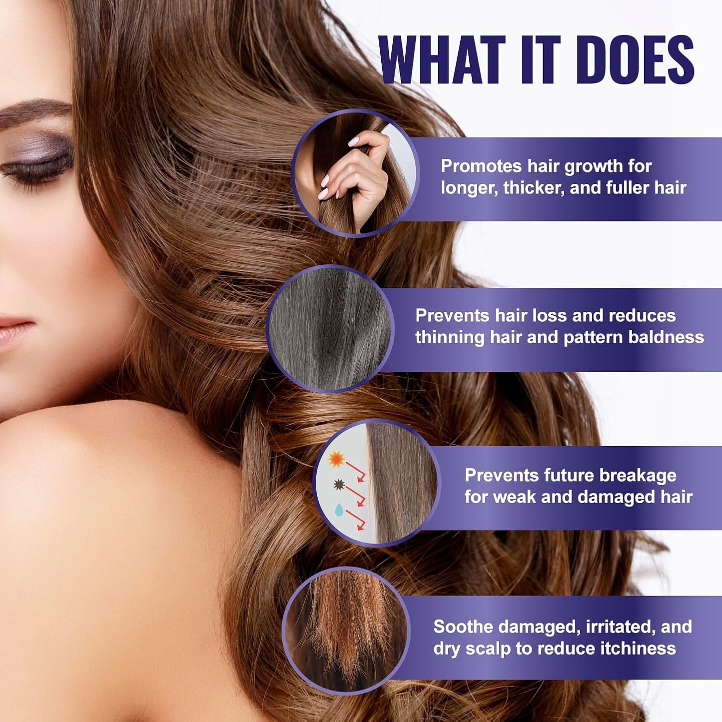 Purifect Hair Growth Serum for Shinier, Thicker, Stronger Hair with Botanical Oil for Hair Loss – Made in USA – Safe for Dry, Damaged, Treated & Relaxed Hair, Strengthens Strands Naturally, 1 fl oz