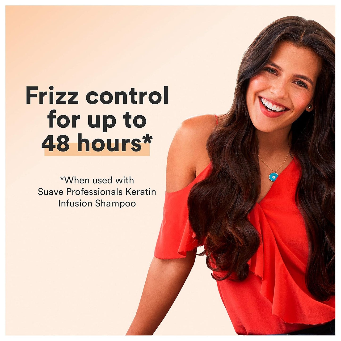 Suave Professionals Color Care Conditioner for Color-Treated and Frizzy Hair Keratin Infusion Hair Conditioner with 48-hour Frizz Control 28 oz, Pack of 4