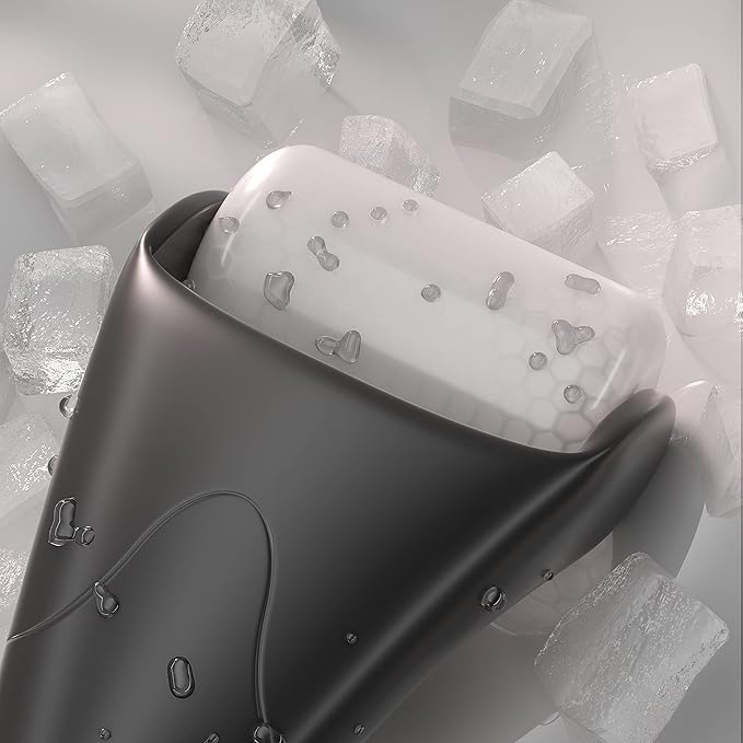 Ice Roller & Gua Sha Set, Skin Care for Face Wrinkles and Puffiness, Self Facial Massage Tools