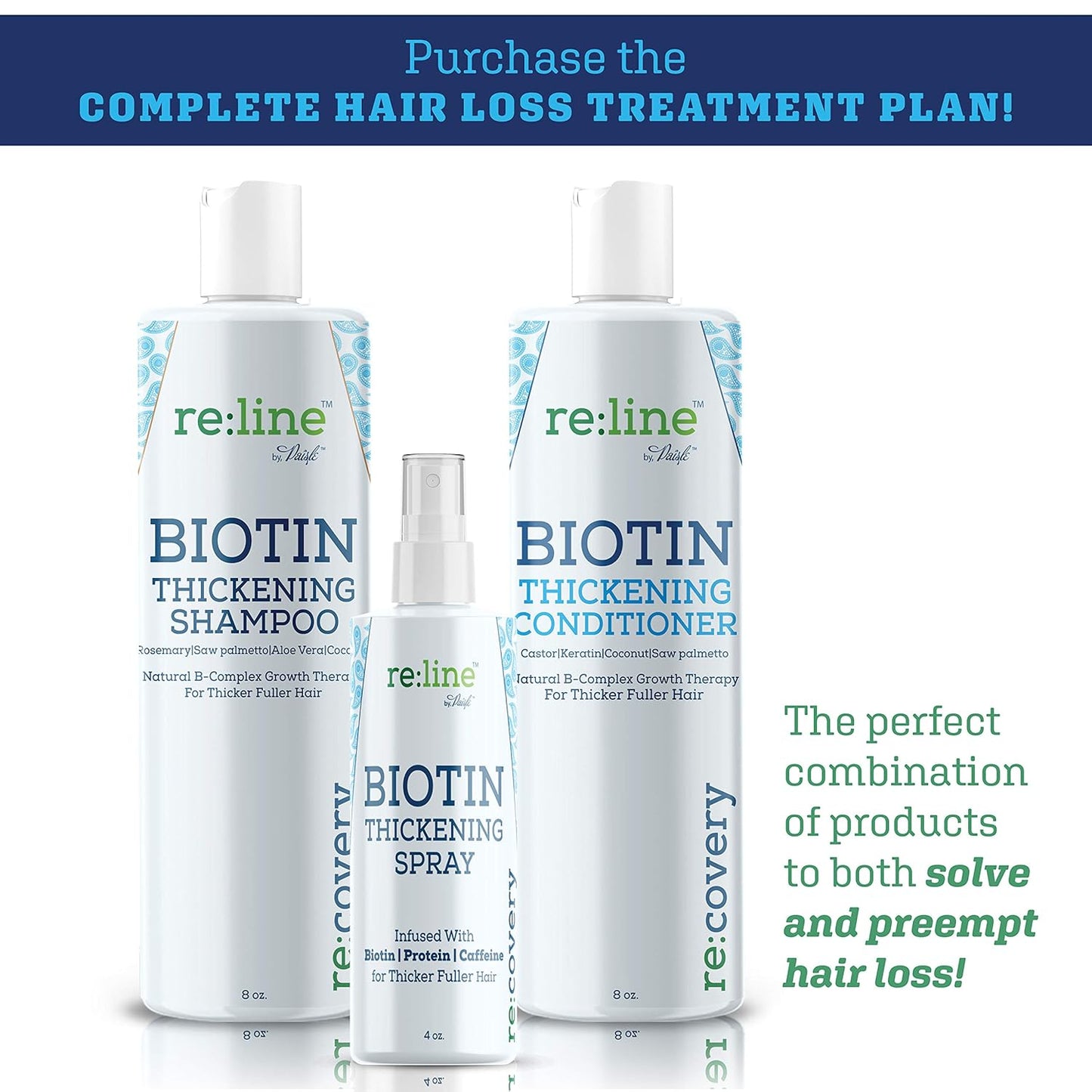 Biotin Shampoo and Conditioner for Thinning Hair Growth Thickening Shampoo for Hair Loss Treatment NATURAL Sulfate Free for Color Treated Hair Regrowth Treatment for Men Women