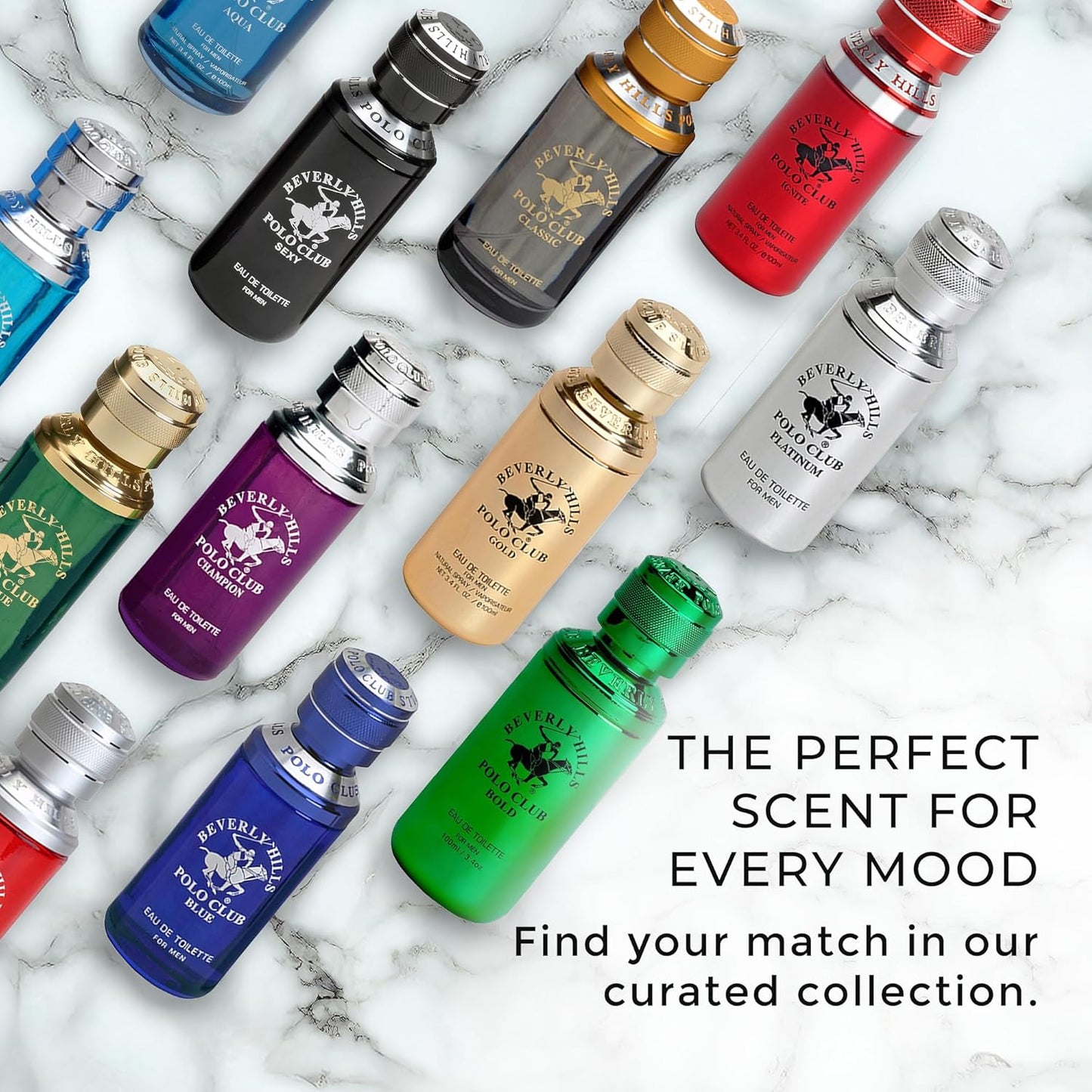 Beverly Hills Polo Club ACTIVE - Cologne for Men with Notes of Citrus - Fresh & Sporty Fragrance Scent - Eau De Toilette Spray 3.40fl.oz / 100ml