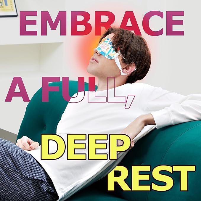 Steam Eye Mask 20 Pack – Warm Compress Eye Cover for Relief for Dry Eyes, Disposable, Sleeping Eye Heater, Spa, Relaxation, Made in Korea-TSA Compliant