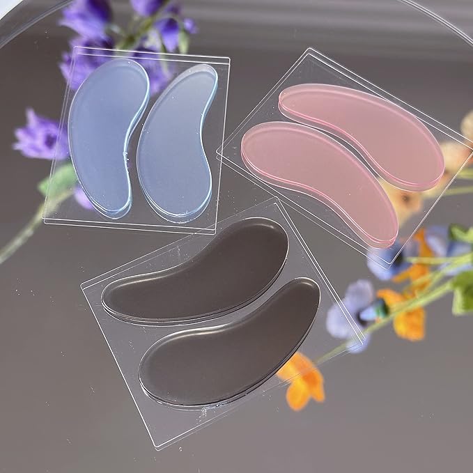 Silicone Eye Patch Reusable Under Eye Patches Sticky Lash Lift Cover Shield Eyelash Extension Mask 6 Pair Lower Lash Isolation Pads For Sensitive Skin During Perm Lamination Lash Extension Remover