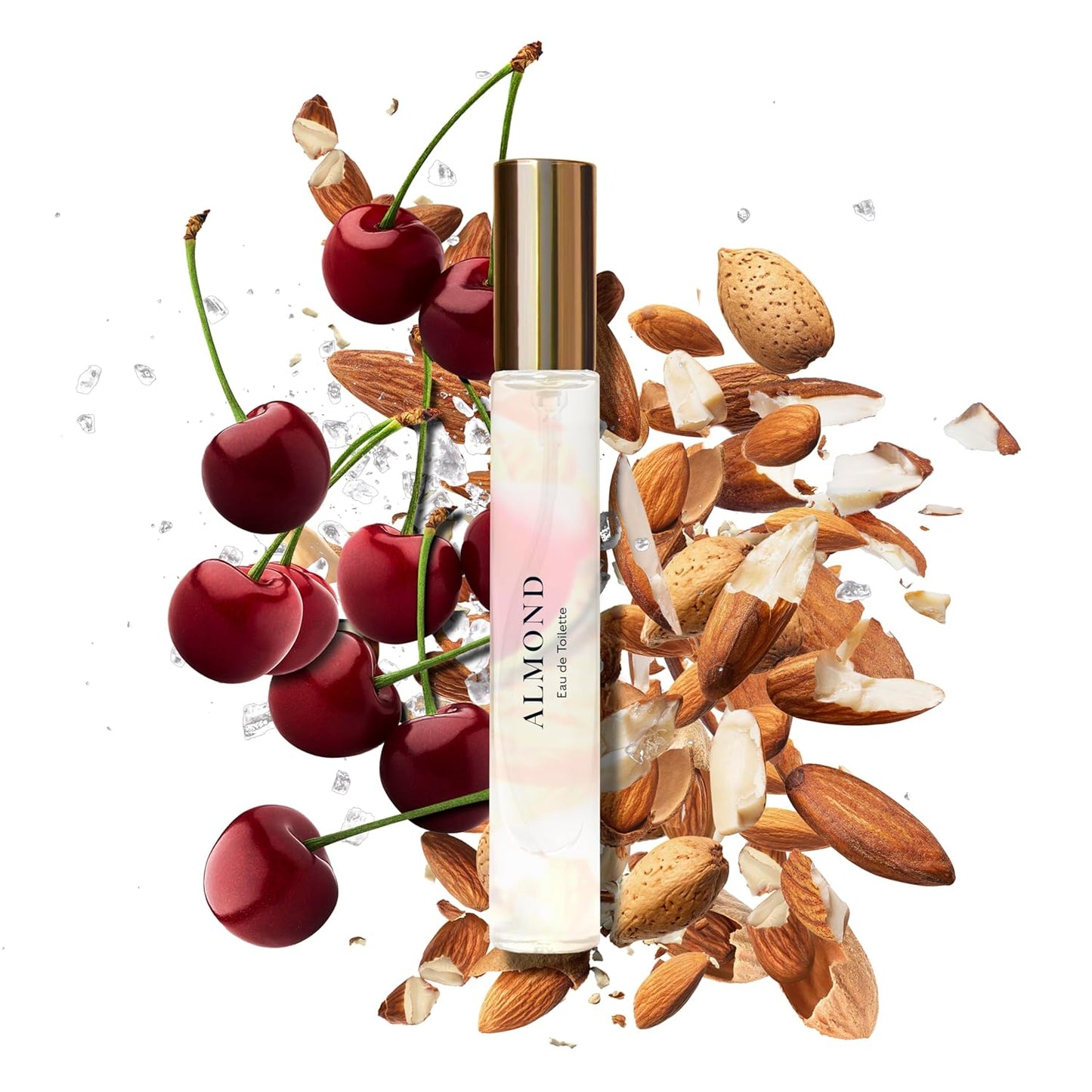 Caswell-Massey Almond Eau De Toilette Perfume Spray, Infused With Cherry, Salt & Tonka Bean, Fragrance for Women, Made in USA, 0.25 Ounces