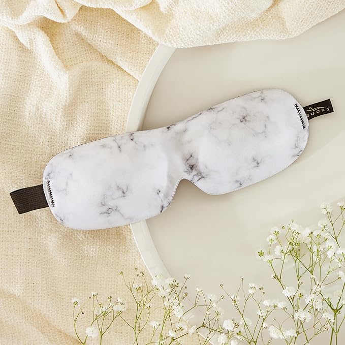 Bucky 40 Blinks No Pressure Printed Eye Mask for Travel & Sleep, Marble, One Size