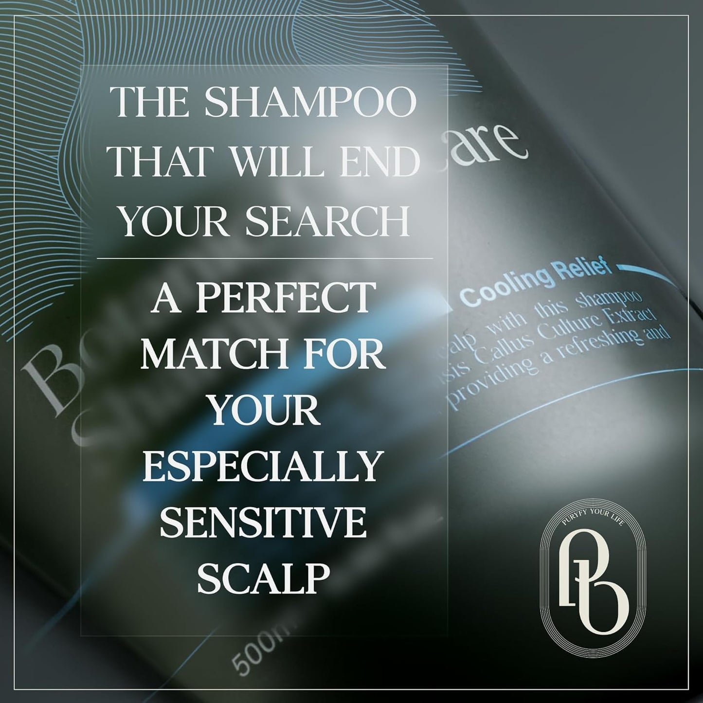 Cooling Relief Botanic Cellcare Shampoo 500ml, 16.90 fl oz | Sulfate-Free, Paraben-Free and Color-Safe | pH Balancing