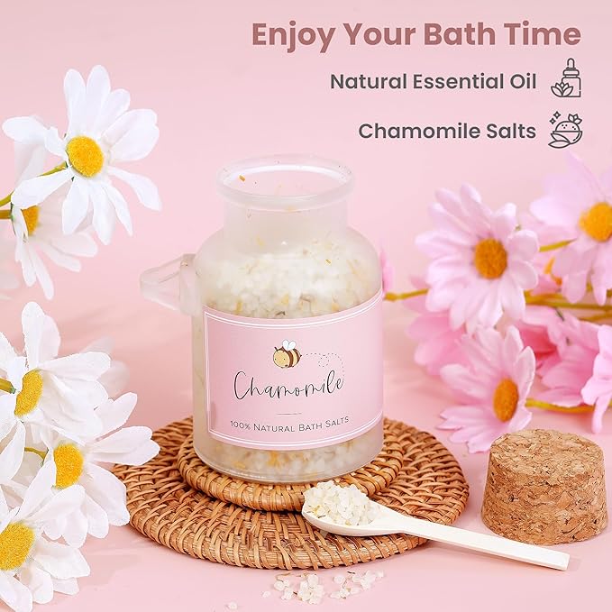 DaisyBee(7PC) Birthday Gift Hamper for Women, Get Well Soon Gift Set, Self Care Gifts for Girls with Cozy Blanket, Bow Headband, Aroma Candle, Tumbler, Mothers Day Gifts, Relaxation Care Package Set