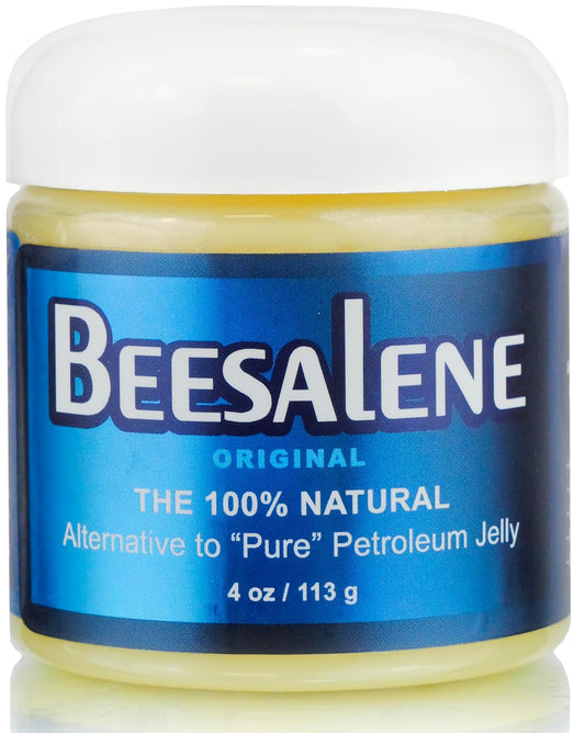 Beesalene Original Unpetroleum - 100% Natural & Hypoallergenic Alternative to Petroleum Jelly - Lips, Hands, Baby, Makeup Remover and More (4 Ounce)