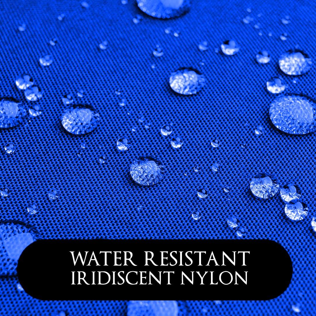 Betty Dain Lightweight Crinkle Nylon Hair Cutting/Styling Cape, Water Resistant, Ultra Lightweight Crinkle Antron Nylon, Repels Hair, Neck Snap Closure, Generous 54 x 60 Inch Size, Royal Blue