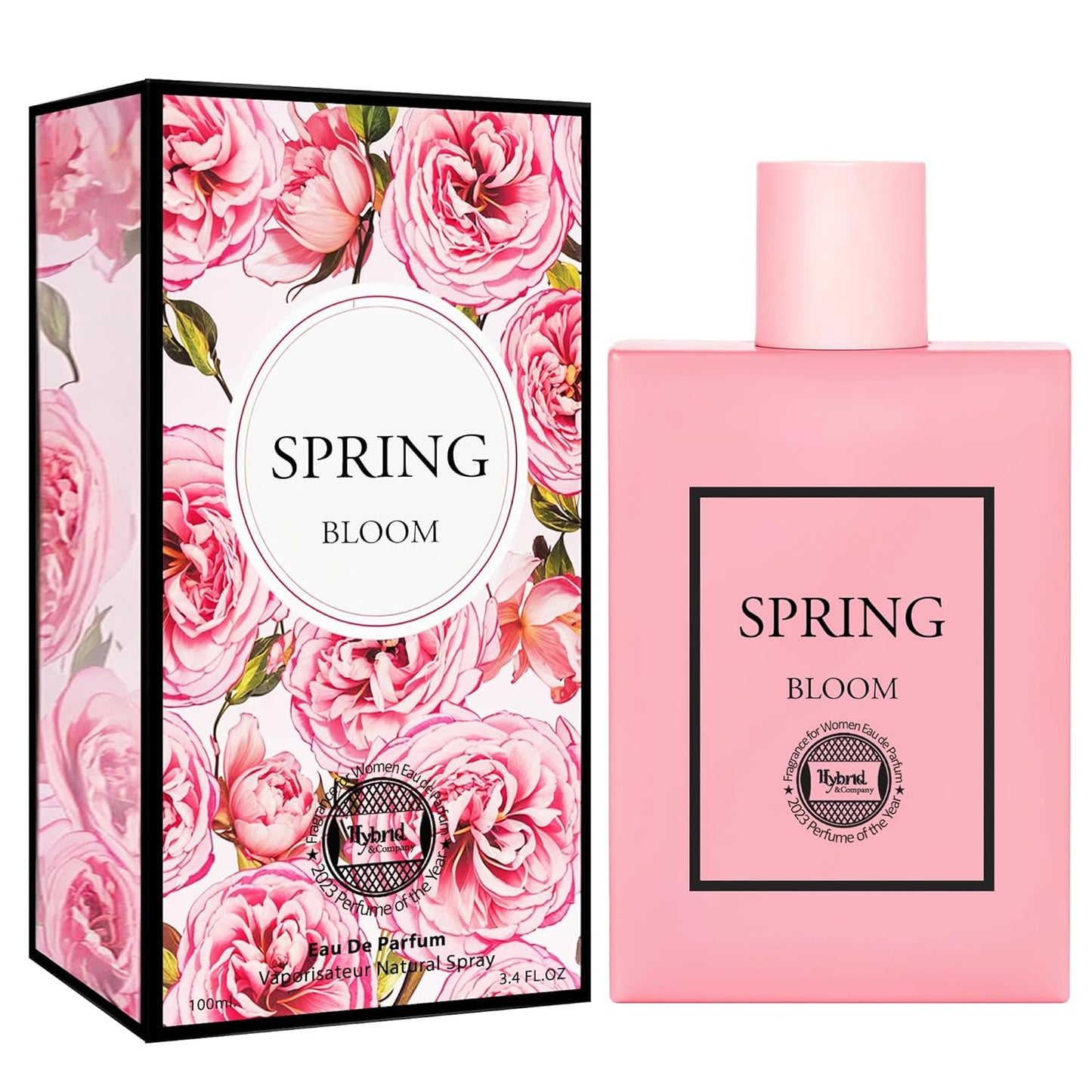 Hybrid & Company Spring Bloom For Women Eau De Parfume Pour Femme Natural Spray 3.4FL.OZ