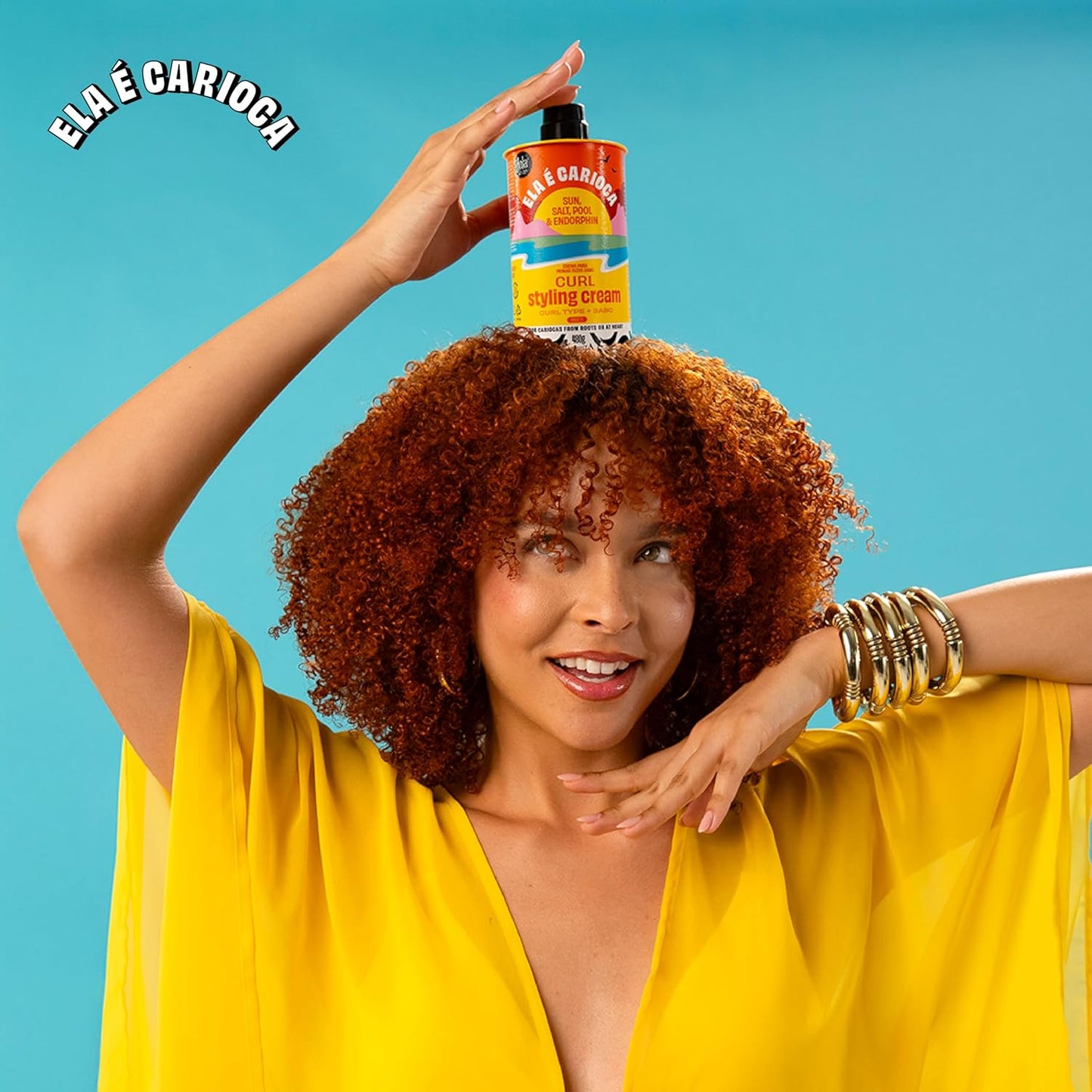 Lola From Rio - Ela E Carioca - 3ABC Curl-Defining Cream, Boost hydration, Minimize Frizz, Provide Soft, Flexible Control for 3ABC Curl Type 17.64 Fl Oz