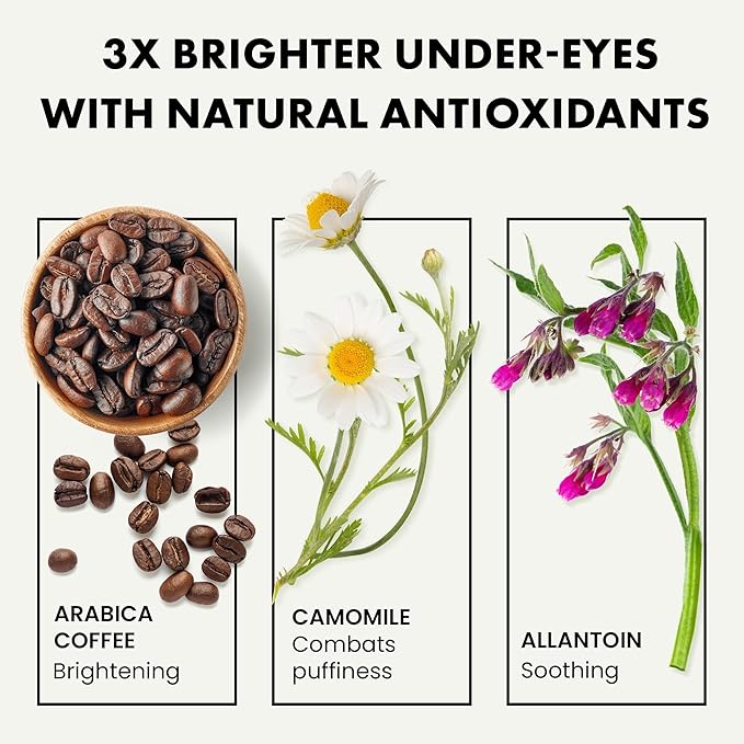 Eclat Skincare Eye Serum with Hyaluronic Acid - Hydrating Formula for Wrinkles, Fine Lines, Crow’s Feet & Eye Bags – Lightweight Serum for Dark Circles and Puffiness – Firming & Brightening 0.5 fl oz