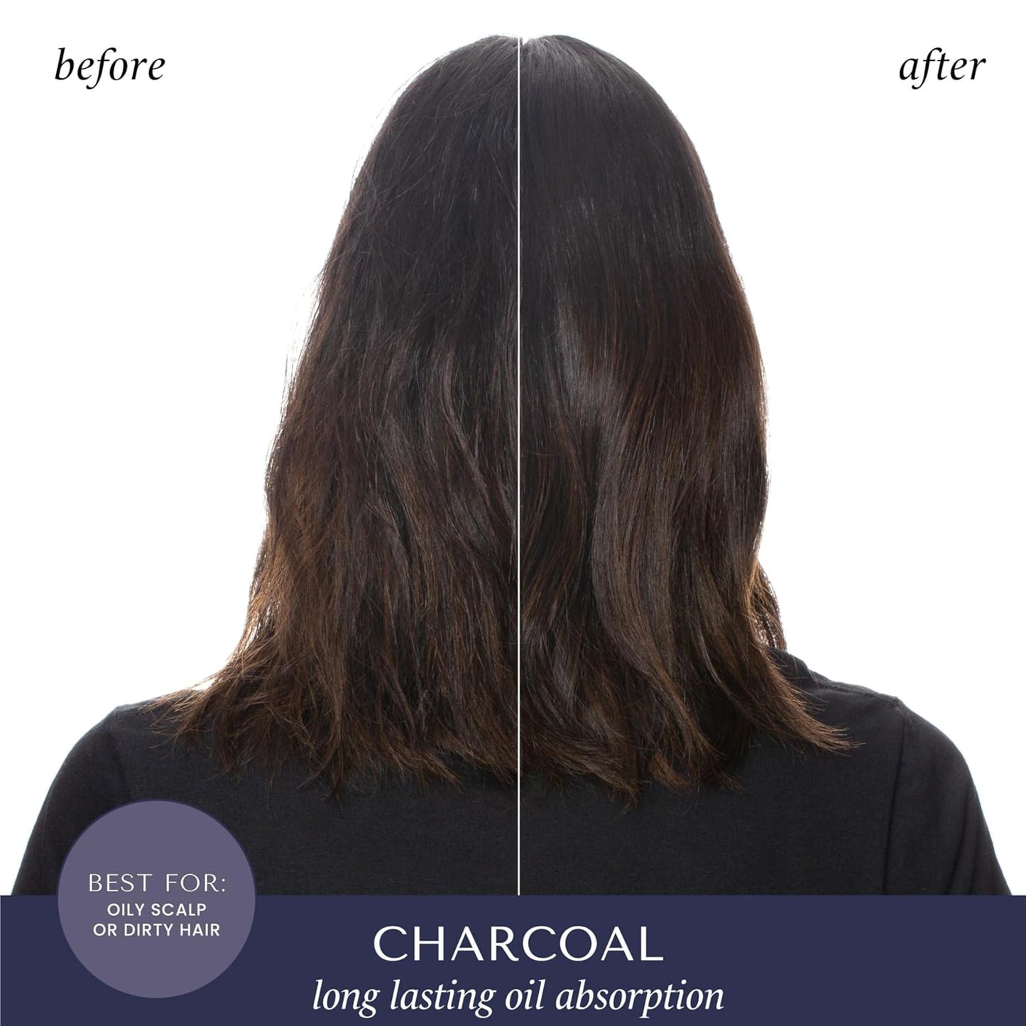 HASK Charcoal Purifying Dry Shampoo – Absorbs Oil, Purifies & Detoxifies Hair, Extends Time Between Washes, No Sulfates or Parabens, Cruelty-Free – 8.1oz