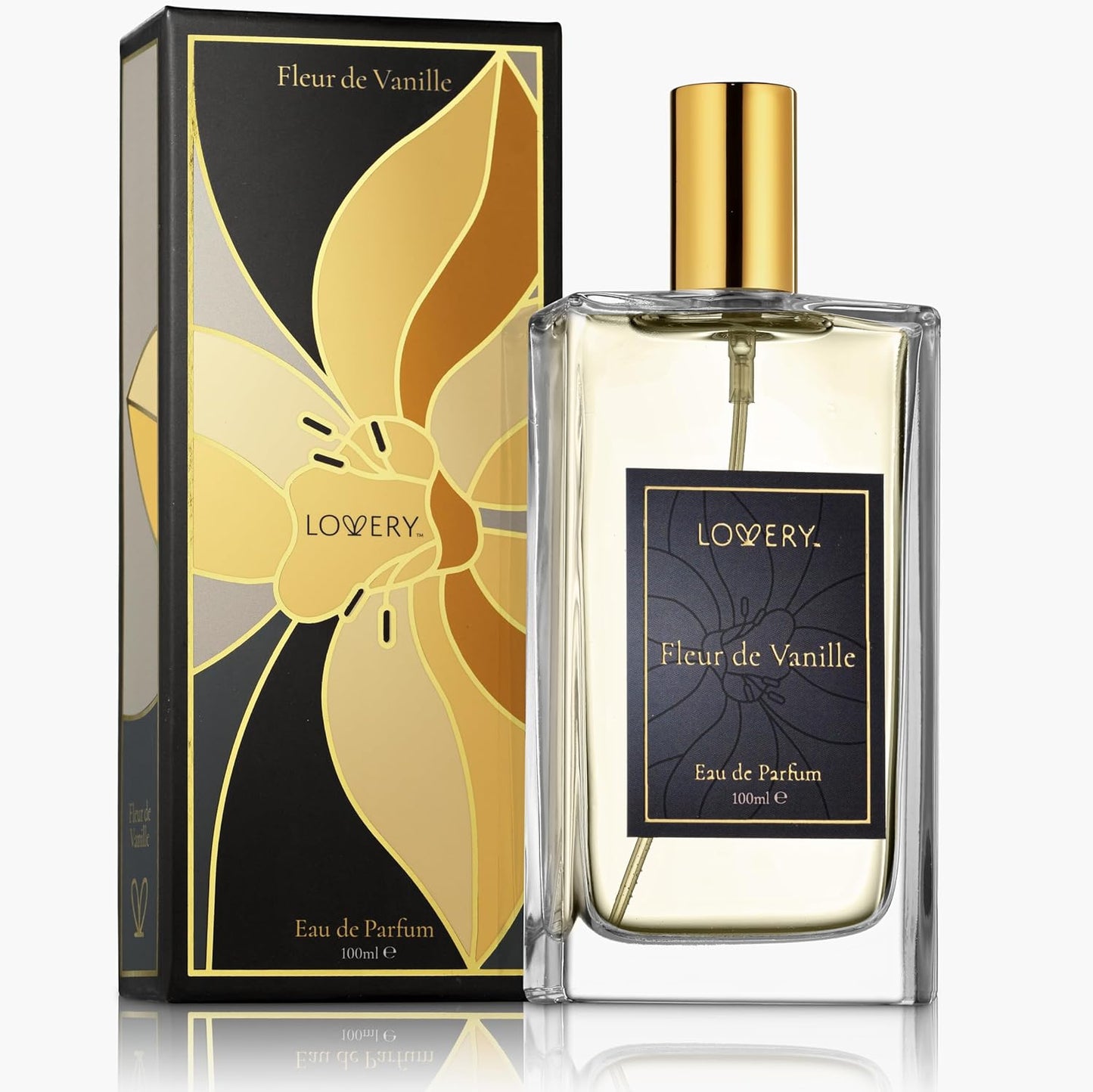 LOVERY Pure Vanilla Perfume for Women, 3.4 fl oz Womens Perfumes - Long Lasting Eau de Parfum Floral, Sweet, Clean Fragrance - Birthday Gifts for Mom, Girlfriend, Wife - Made in France