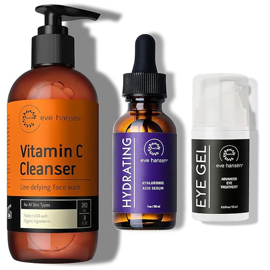 Eve Hansen Anti-Aging Eye Gel - Hyaulronic Acid - Vitamin C Face Cleanser